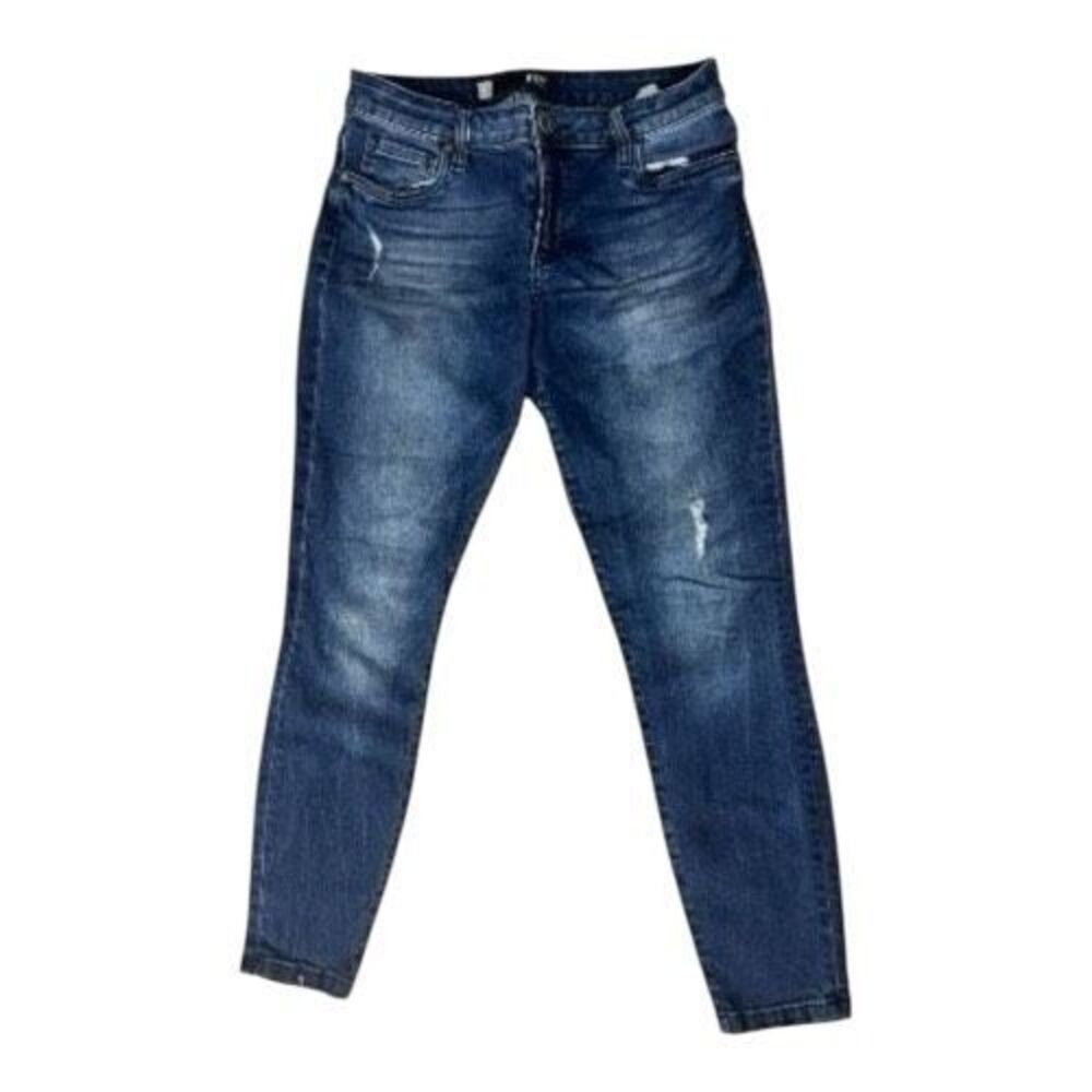 Kut From The KlothβDONA Women Blue Denim Ankle Skinny Jeans Size 6 Stretch